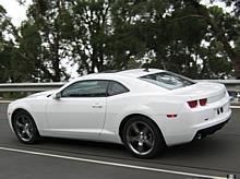 The first picture of the Chevrolet Camaro development vehicle without camouflage. General Motors has removed the camo from the pre-production Camaro so further evaluations can be done for aerodynamics and cooling efficiency.